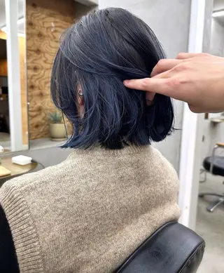 ショート カラー パーマ /レイヤー 榛地渉馬 /矢場町のヘアスタイル