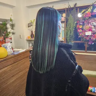 ロング カラー あべかりん/原宿 /マツパ/ハイトーンのヘアスタイル