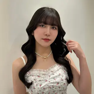 ロング カラー 萩原 紗妃のヘアスタイル