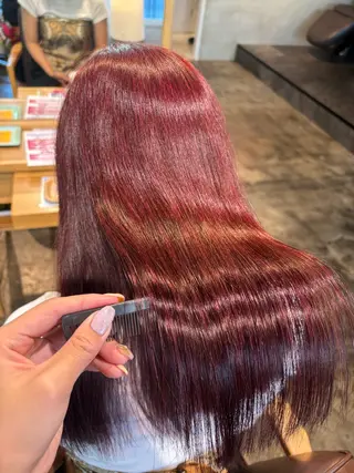 カラー miyu/ケアカラー /髪質改善のヘアスタイル