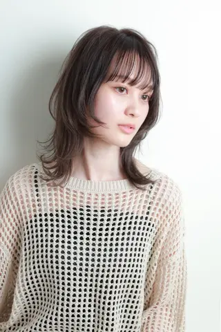 ミディアム カラー レイヤーカット ♥kanaのヘアスタイル