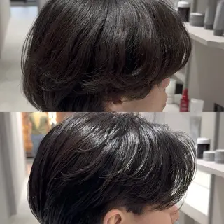 パーマ メンズ 曲がる縮毛/カルマパ ーマ/池袋/横村大全のヘアスタイル