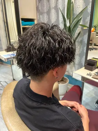 パーマ メンズ 塚崎 日和のヘアスタイル