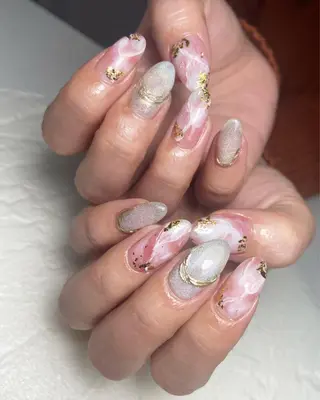 ロング ネイル 山崎 怜のネイルデザイン