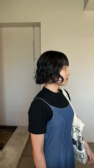 ミディアム パーマ 前川 華恋 / room3のヘアスタイル