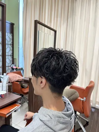 ショート パーマ メンズ AROH  men's cut&men's perm 船橋店所属・🧊メンズ特化🧊 高木航希のヘアスタイル