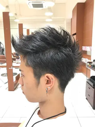 ショート ヘアアレンジ メンズ テラモト カズヨシのヘアスタイル