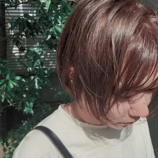 ショート カラー 🌿nudeカラー/ レイヤー/藤原🌿のヘアスタイル