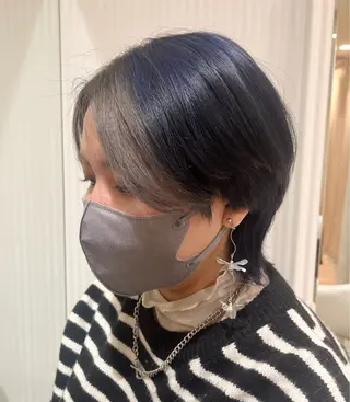 ショート カラー 森野美咲🇰🇷 レイヤー/顔周りのヘアスタイル