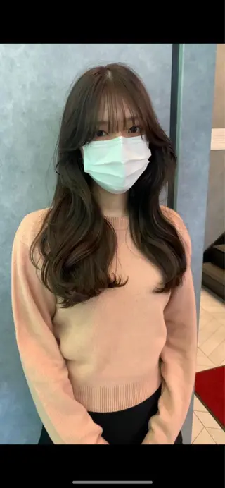 セミロング パーマ 古沢 新のヘアスタイル