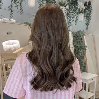 ロング カラー パーマ 表参道/髪質改善・ 透明感 colorのヘアスタイル