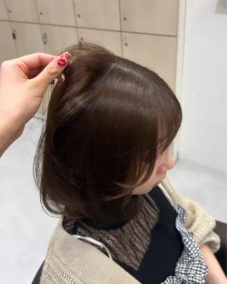 セミロング カラー IS所属・横浜美容室/透明感 カラー/レイヤーのヘアスタイル