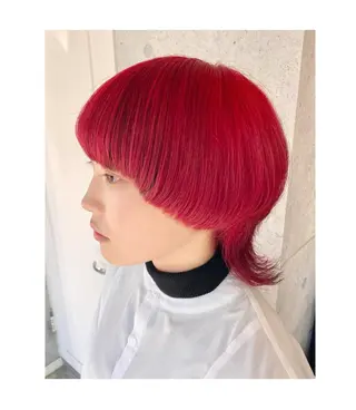 ショート カラー GARU-ガル-所属・TSUNO🦖 派手髪/オタク美容師のヘアスタイル