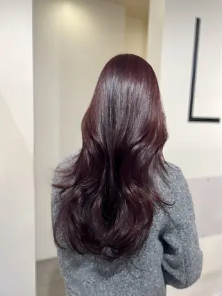ロング 韓国レイヤー|ハッシ ュレイヤー|艶カラーのヘアスタイル