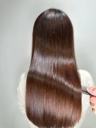 ロング パーマ 髪質改善/縮毛矯正 /ブリーチ矯正/岡部のヘアスタイル