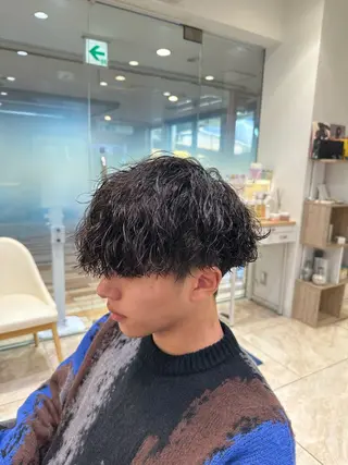 パーマ メンズ 波巻パーマ/毛流れ パーマ☘️りゅうせいのヘアスタイル