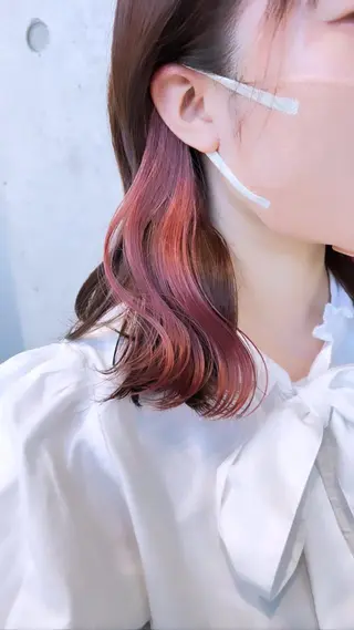 セミロング カラー レイヤー/透明感 カラー🌿KANTAのヘアスタイル