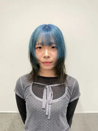 ミディアム GO TODAY SHAiRE SALON 原宿本店所属・REINA/ブリーチ /ハイトーン/原宿のヘアスタイル