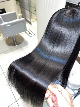 ロング 縮毛矯正/髪質改善 /ブリーチ/東陽町✨のヘアスタイル