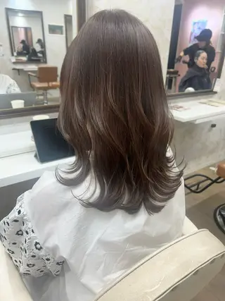 セミロング 梅田/韓国ヘア /アレンジ/manaのヘアスタイル