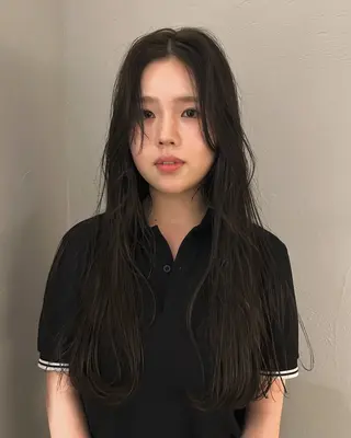 ロング カラー ケアパーマ/ケアブリ ーチdaisukeのヘアスタイル