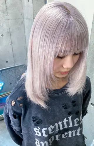 ミディアム カラー 國分 伸也のヘアスタイル