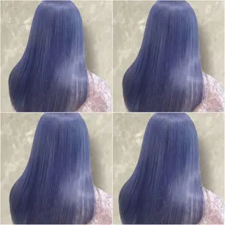 ロング カラー パーマ 心斎橋/ブリーチなし 髪質改善/レイヤーのヘアスタイル