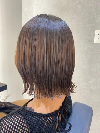 ミディアム noah rance  池袋所属・✨似合わせボブ✨ 縮毛矯正のヘアスタイル