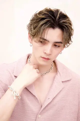 ミディアム カラー パーマ メンズ tatsuya /メンズパーマのヘアスタイル