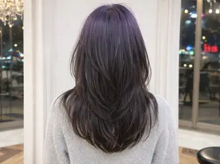 ロング カラー ヘアーメイクウィル野田阪神店所属・Yuu/レイヤー/ ハイライト/髪質改善のヘアスタイル