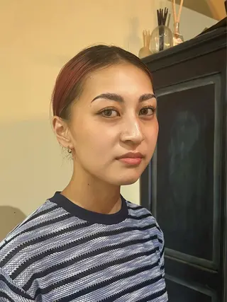 アイブロウ アイブロウ&マツパ カラーモデルまなみのマツエク・マツパデザイン