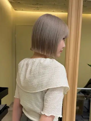 ショート 🐝 朝ラク・扱いや すいボブ／専門🐝のヘアスタイル