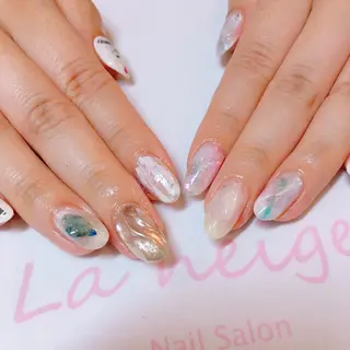 ネイル La neige* yuki 🥯🍑のネイルデザイン