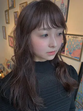 ロング 鈴木 悦子のヘアスタイル