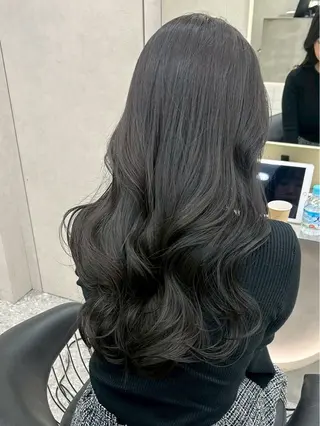 ロング カラー 髪質改善×韓国ヘアサロン Role 博多【ロール】所属・yui🎀ブリーチ なしWカラー／博多のヘアスタイル