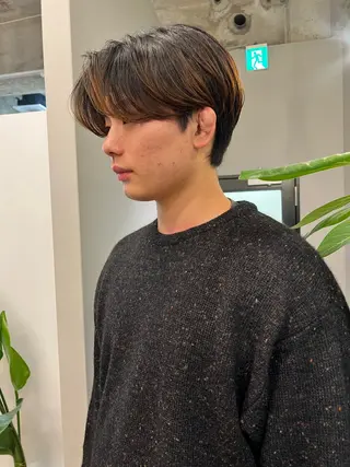 ショート メンズ カノエ大濠店／カラー AZUのヘアスタイル