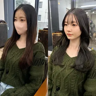 ロング カラー パーマ ヘアアレンジ メンズ キッズ 似合わせレイヤー 🌿JUNのヘアスタイル