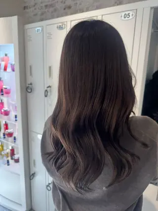 セミロング カラー Ayaka 福岡美容師のヘアスタイル