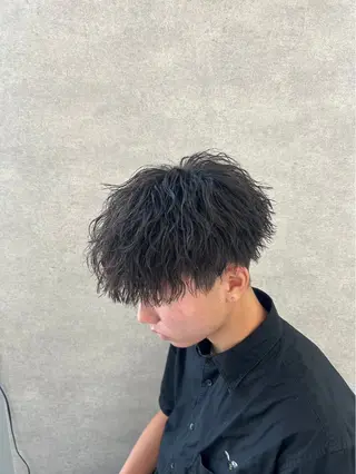 ミディアム カラー パーマ メンズ 🔥メンズ特化🔥 藍斗のヘアスタイル