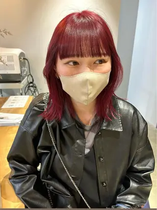 セミロング カラー ROCCOeast Rukaのヘアスタイル