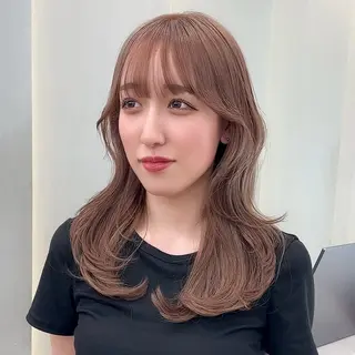 セミロング 縮毛矯正/韓国ヘア /レイヤー🎀ミズキのヘアスタイル