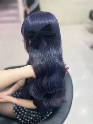 カラー ベージュ・ラベンダー カラー🎀りりのヘアスタイル