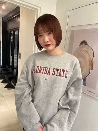 ショート カラー riria/ボブ /ブラウンカラー🎀のヘアスタイル