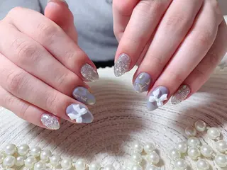 ネイル ネイルサロンAiri 長さ出し·シンプルのネイルデザイン