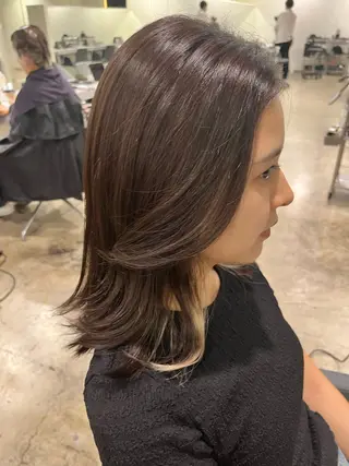 ミディアム 美髪×縮毛矯正 水上真由美😘のヘアスタイル