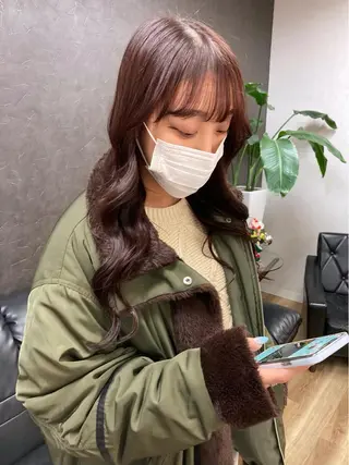 ロング カラー nono/パーマ /顔まわりカット🐈のヘアスタイル