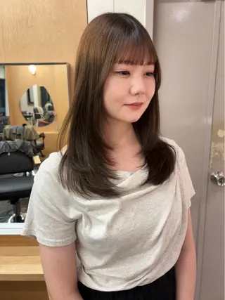 セミロング 武田美空🐇 ボブ/暖色カラー🌷のヘアスタイル