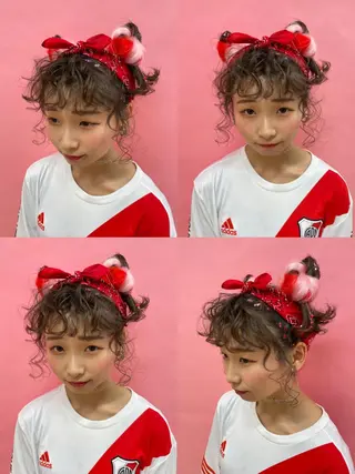 ミディアム カラー パーマ ヘアアレンジ 【Sweep】おじま のぞみのヘアスタイル