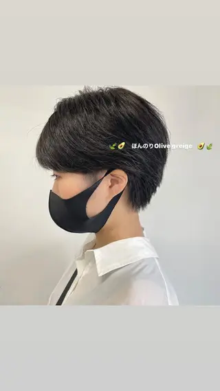 ショート カラー パーマ ヘアアレンジ キッズ ネイル マツエク・マツパ 透明感カラー・レイヤ ー🎀amika🎀のヘアスタイル