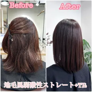 ミディアム 小山田 彩美のヘアスタイル